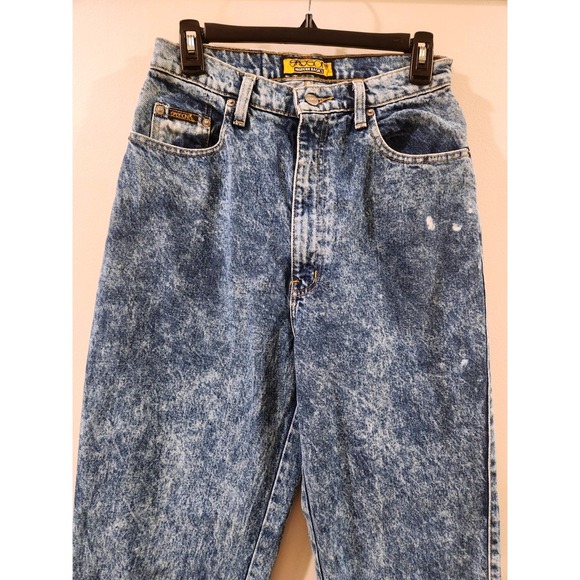 Vintage‎ 80s 90s Sasson Acid Wash High Waist Tapered Leg Jeans Womens Size 27x31 - Picture 4 of 13